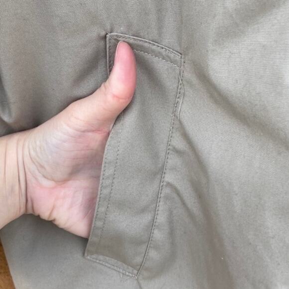 Vintage 90s Dry Dock Neutral Tan Oversized Size 10 Longline Raincoat/Trench Coat - Picture 11 of 15